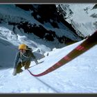 Montée sur le glacier de la Charpoua, Chamonix.