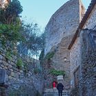 Montée vers le Château médiéval de Roquebrune