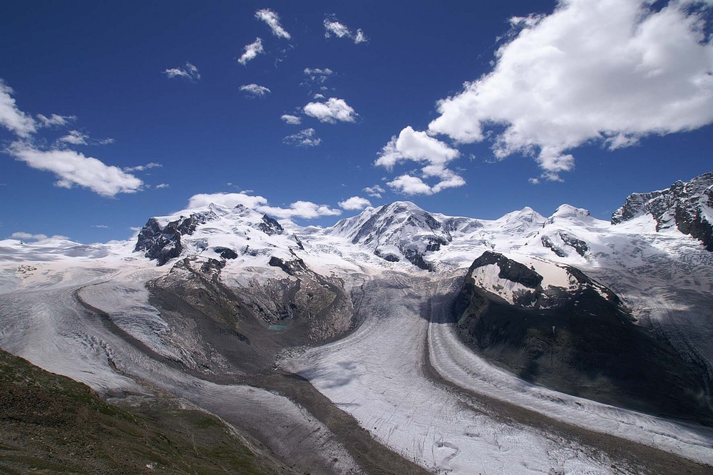 MonteRosa-Massiv; Gornergrat ob Zermatt