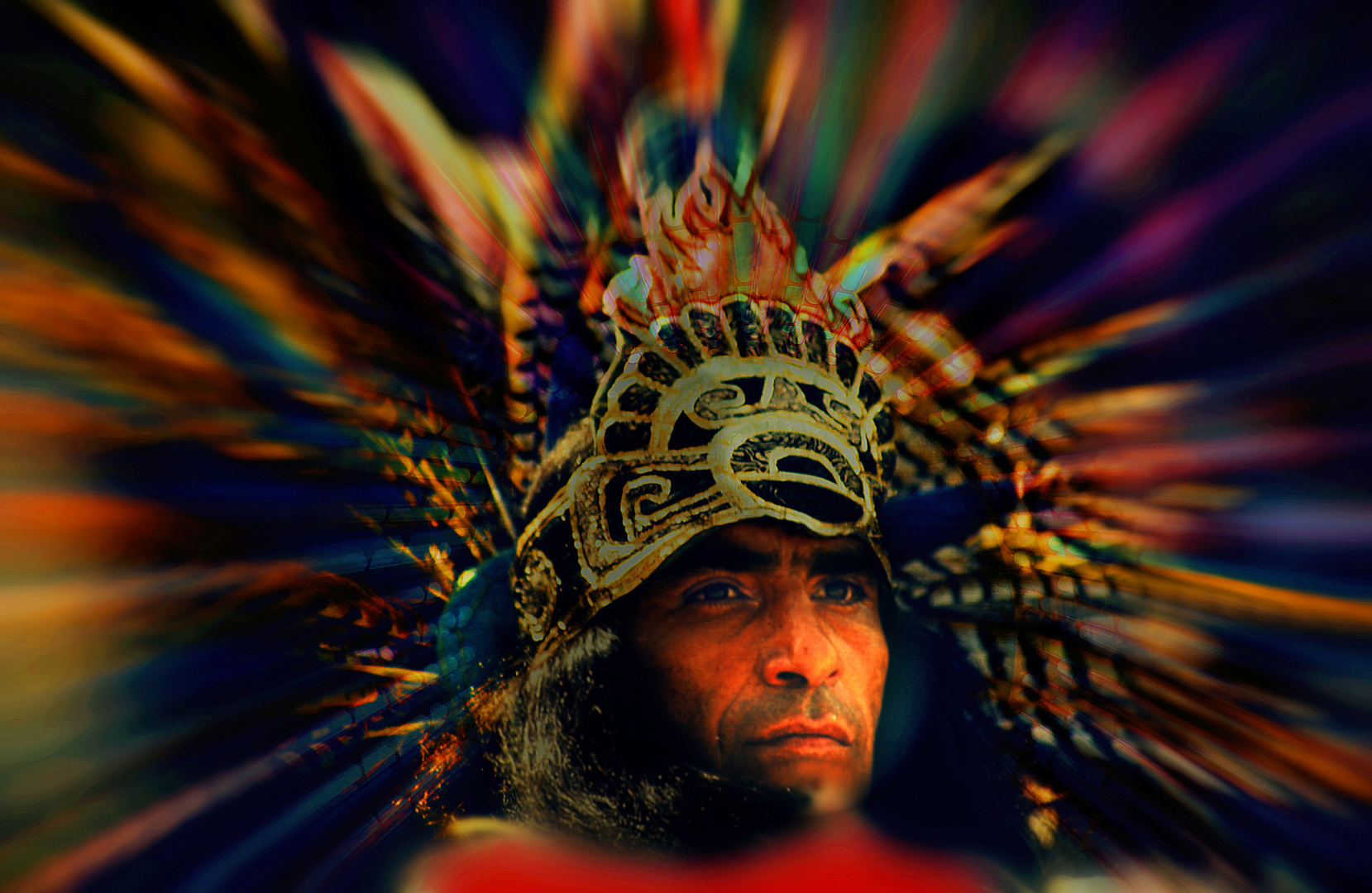 Montezuma Foto & Bild körperdetails, menschen, federkrone Bilder auf