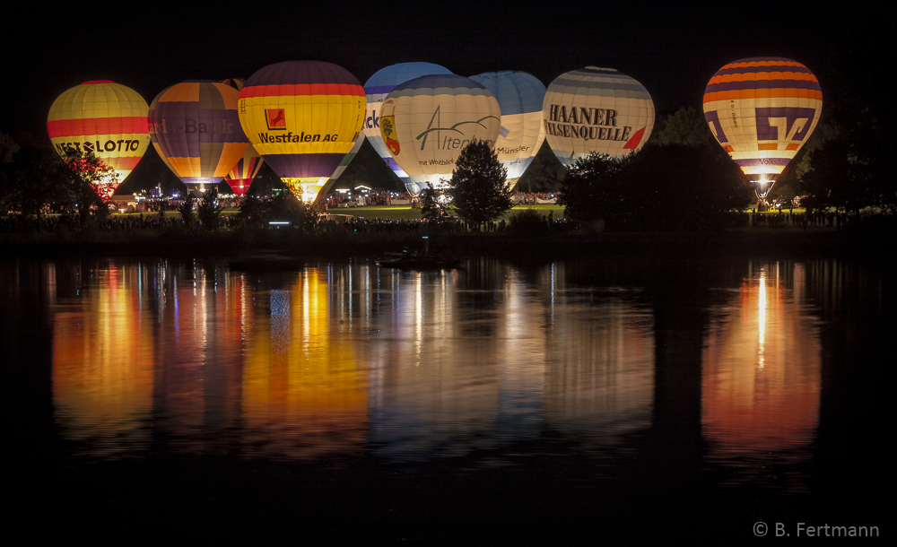 Montgolfiade Münster 2015 - Ballonglühen