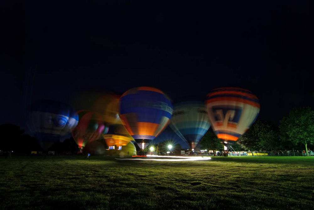 Montgolfiade Münster - Ballonglühen