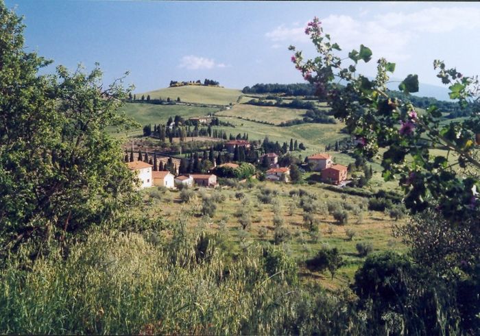 Monticchiello, westlich von Montepulciano