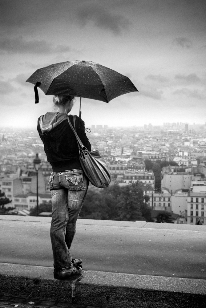 Montmartre sous la pluie