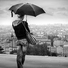 Montmartre sous la pluie