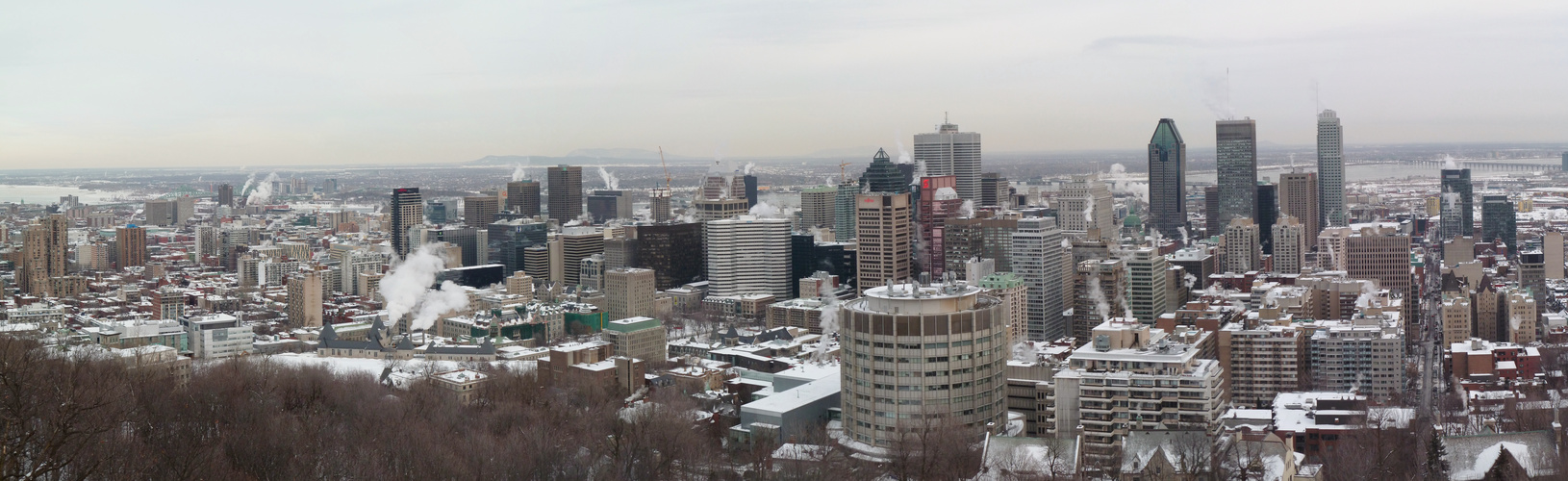 Montréal depuis le Mont Royal hiver 2013 n°2