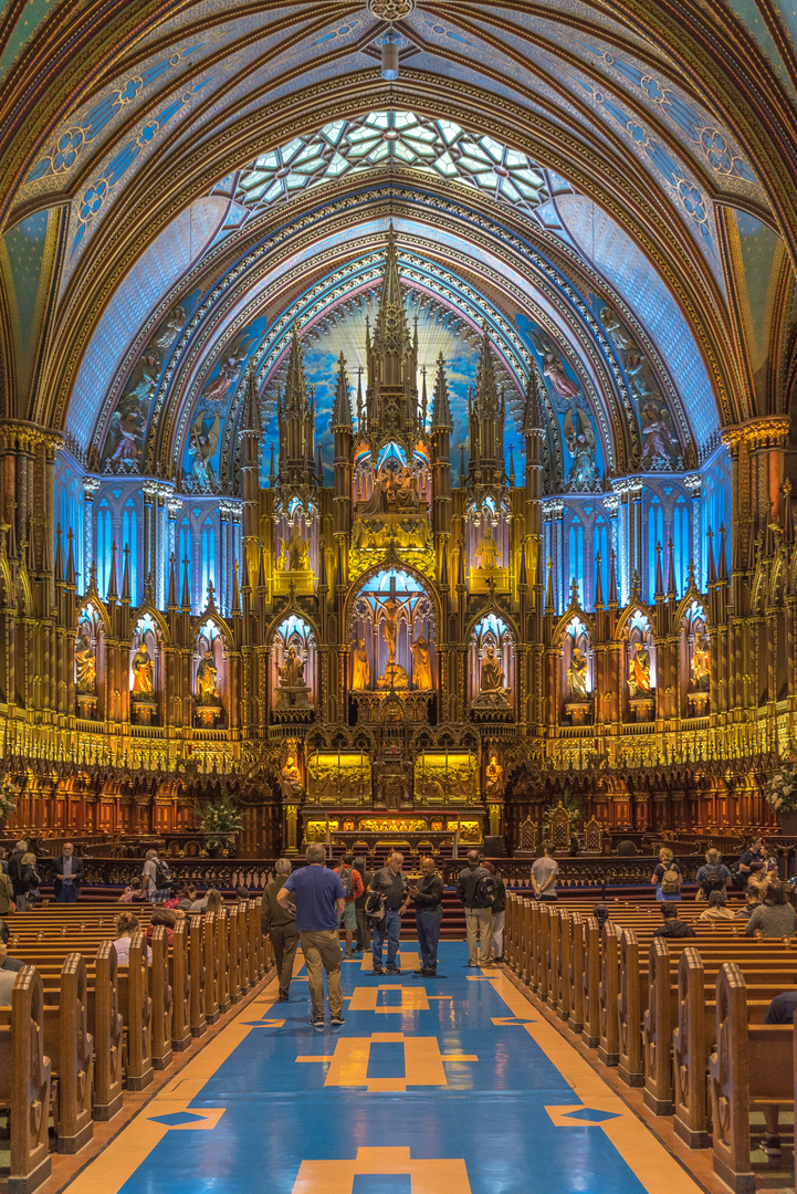 Montreal Quebec Basilika Notre Dame Foto Bild World