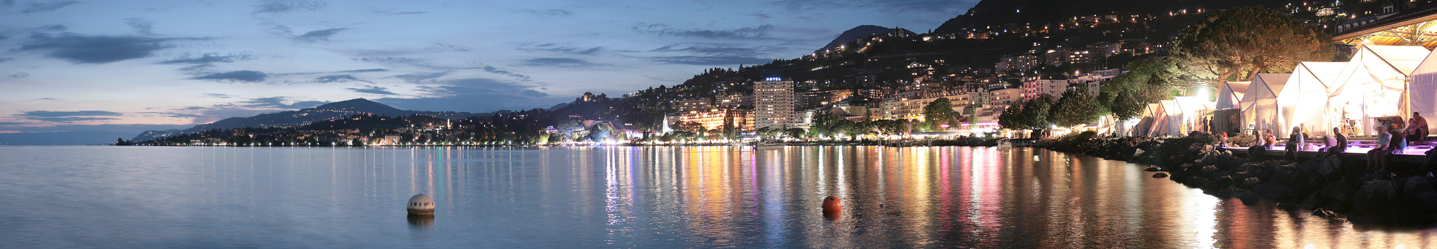 Montreux at night