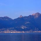 Montreux von Frankreich aus gesehen
