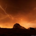 Montségur & orage d'été