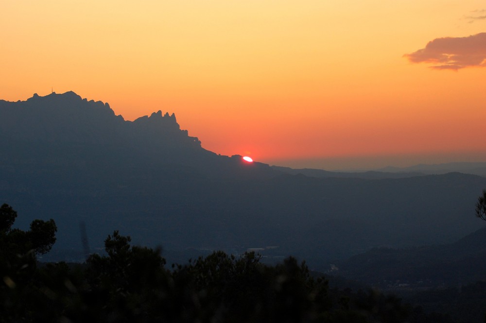 Montserrat sobre las 7:40 de la tarde