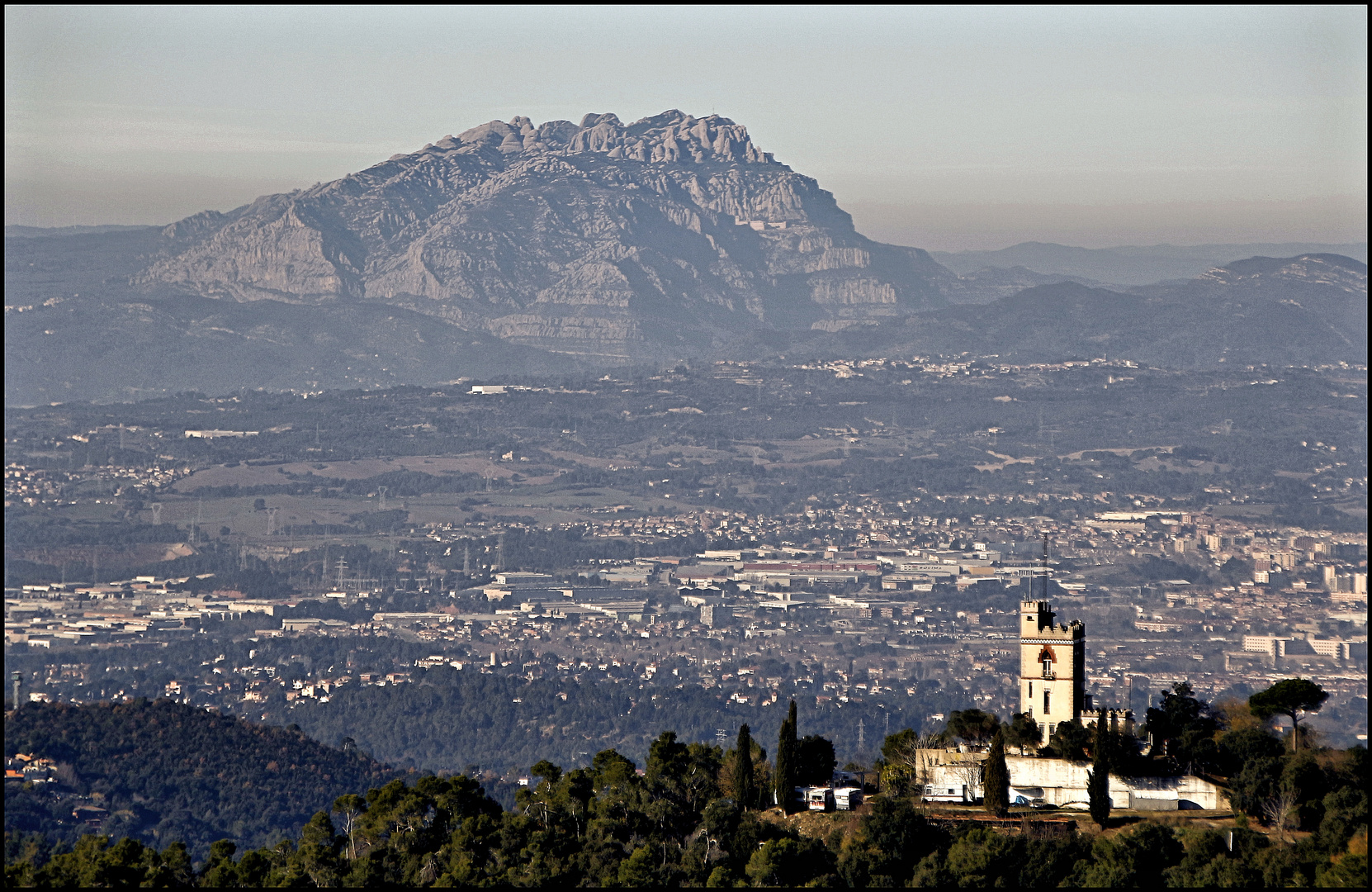 Montserrat vista desde Collserola