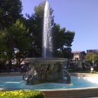 monument LA FONTANA with horses rimini