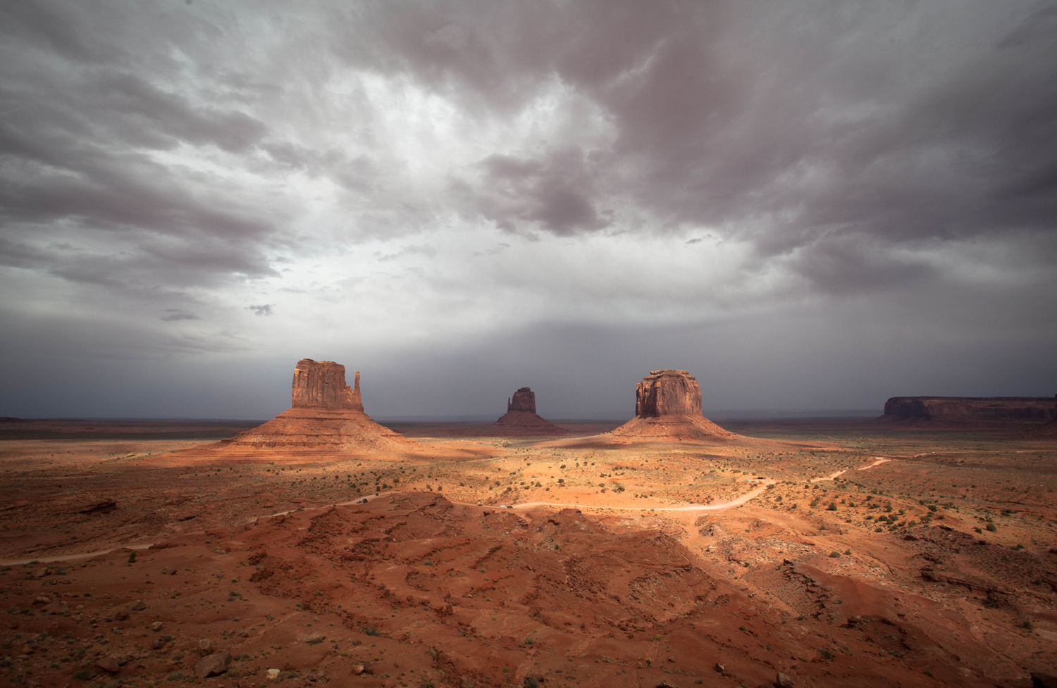 Monument Valley after rain