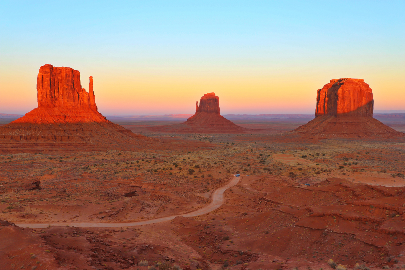 Monument Valley bei Sonnenuntergang