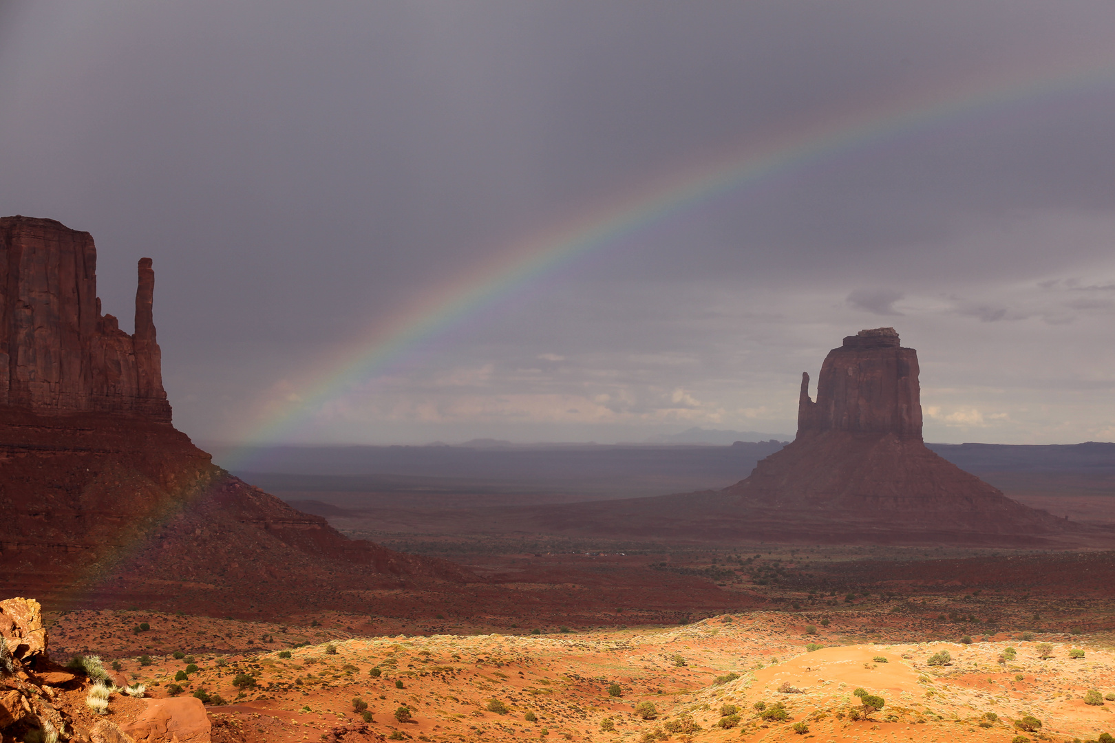 Monument valley rainbow