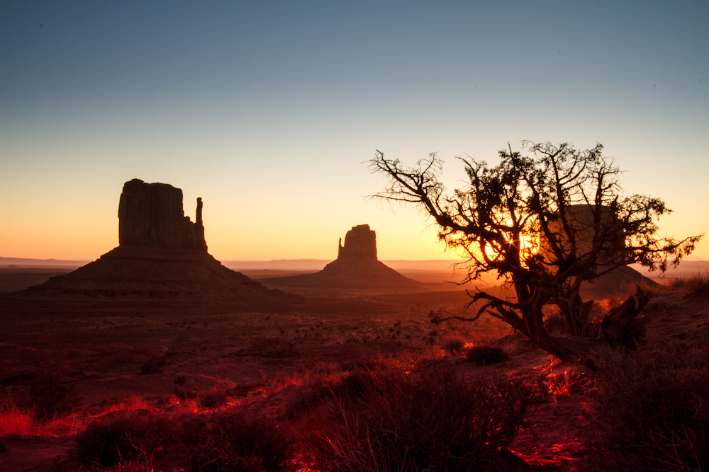 Monument Valley: Sonnenaufgang