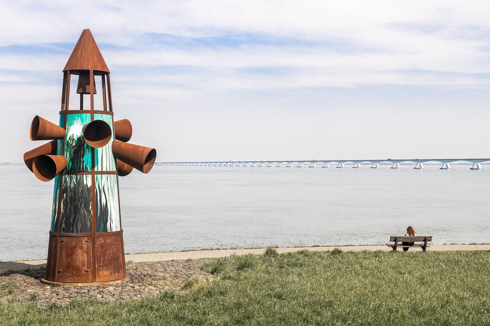 Monument voor de Verdronken Dorpen in Zeeland