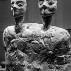 Monumental statue with two heads, Louvre Abu Dhabi UAE