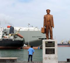 Monumento al emigrante español. Puerto de Veracruz