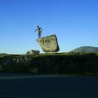 Monumento al emigrante(As Ermitas,Antas,A Lama,Pontevedra,España)