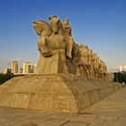 Monumento as Bandeiras, Sao Paulo in der Abendsonne