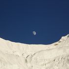 Moon above the mountain