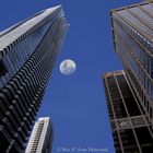 Moon and the city