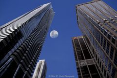 Moon and the city