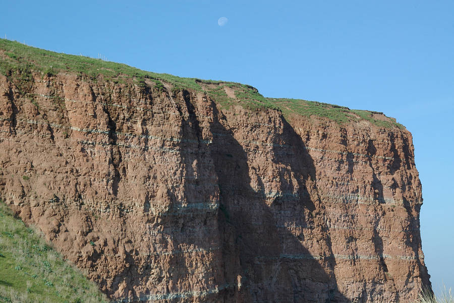 Moon at Helgoland