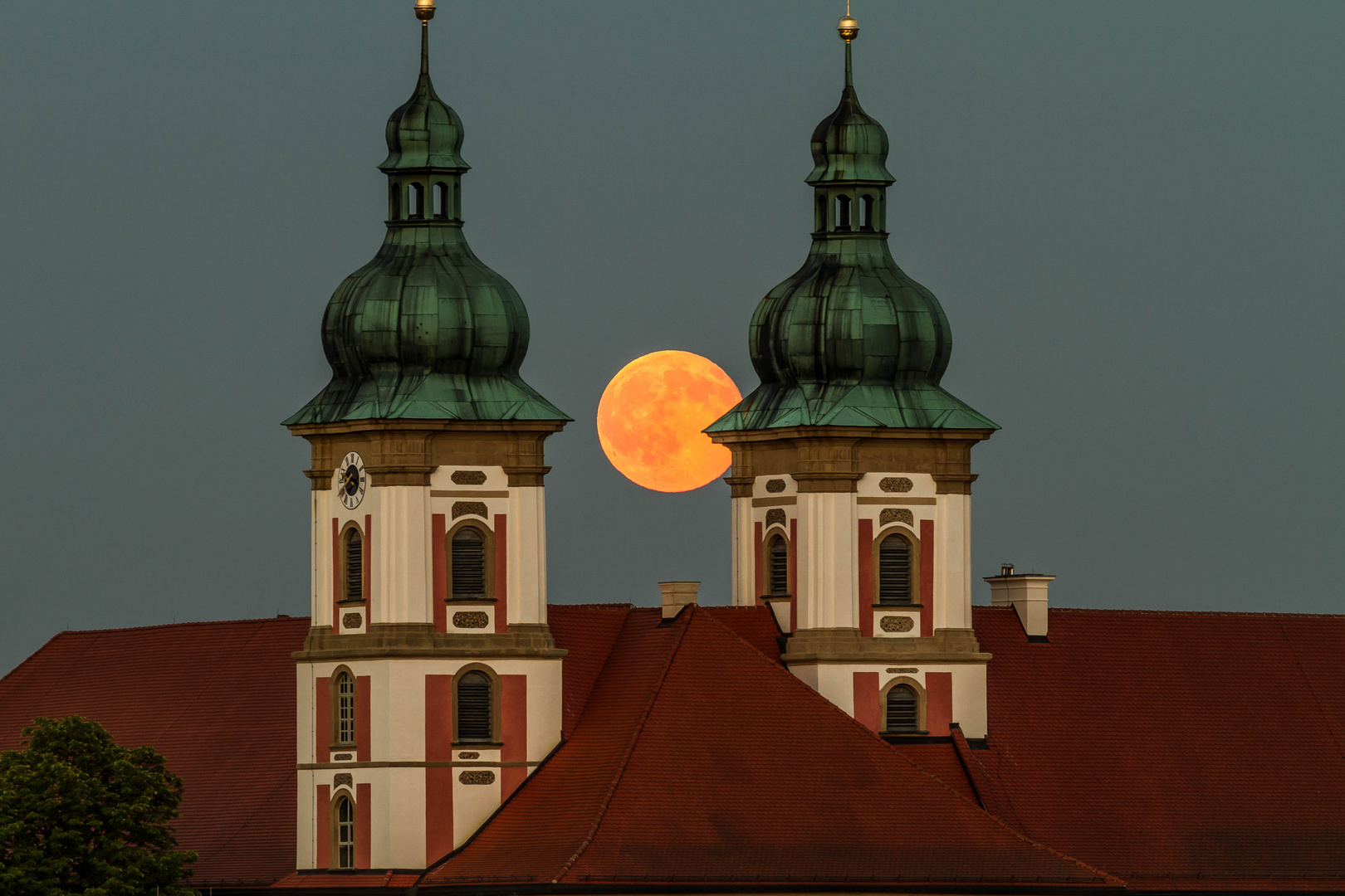 Moon at night over Speinshart