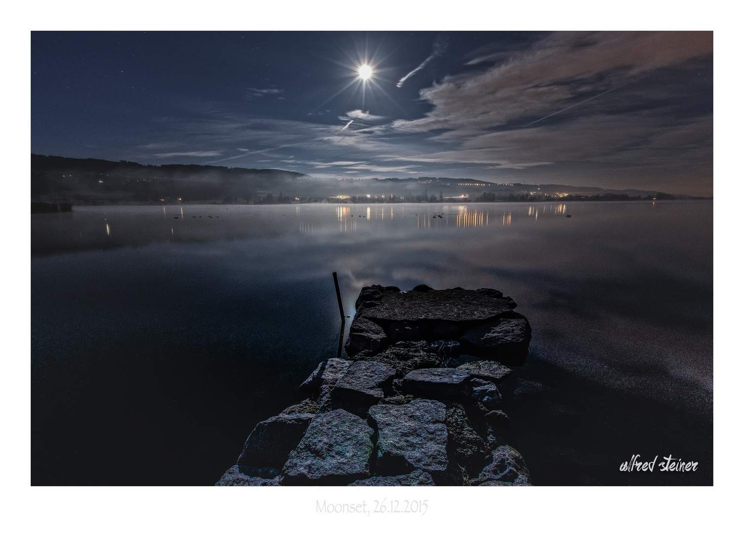 Moon at the lake...