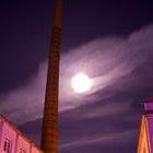 Moon behind clouds