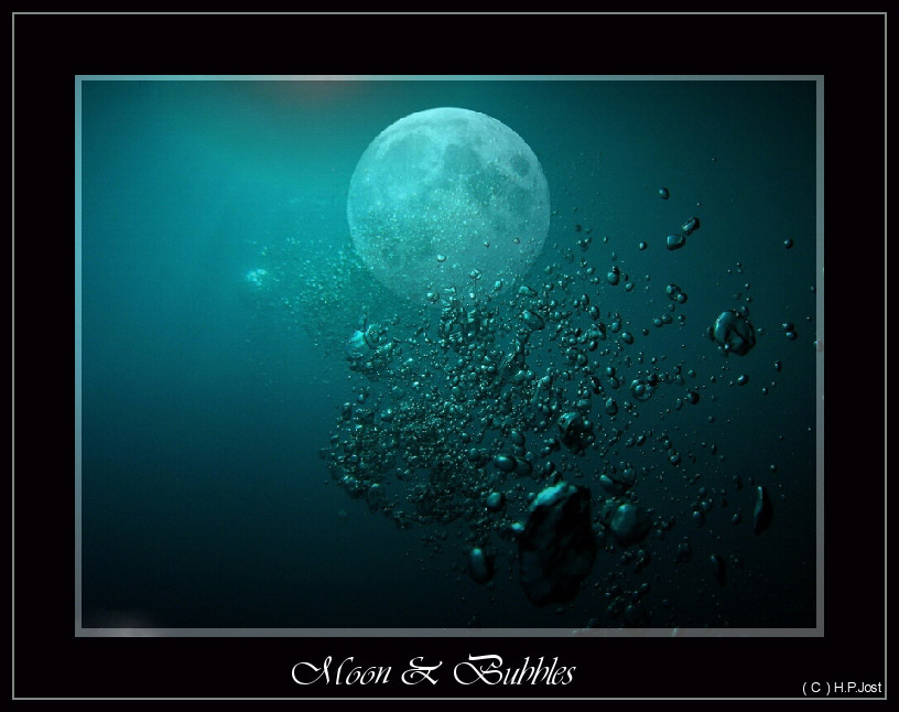 Moon & Bubbles von Hans-Peter Jost