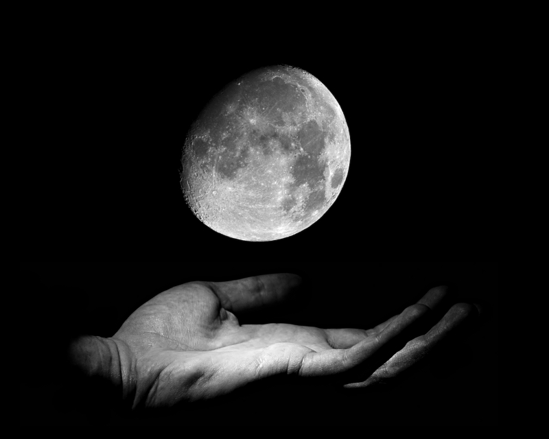 moon in my hand