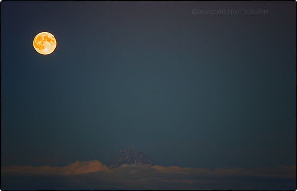 Moon & Mount Hood