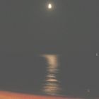 Moon on the sea