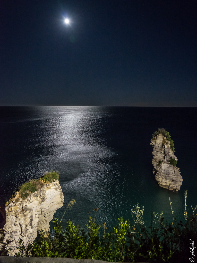 Moon over Adriatic Sea