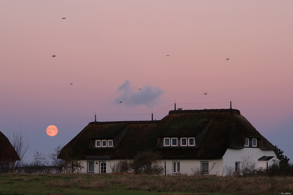 Moon over Amrum