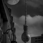 Moon Over Berlin b&w