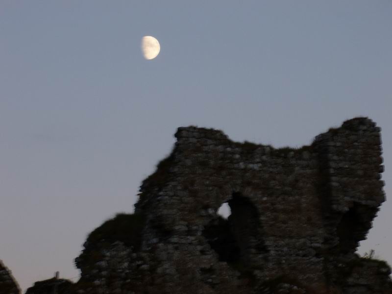 moon over Clonmacnoise