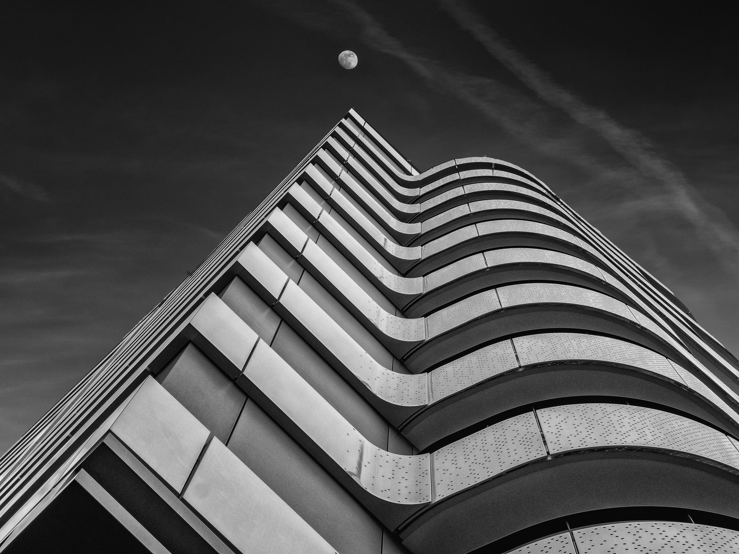 Moon over Cologne.