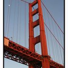 Moon over Golden Gate