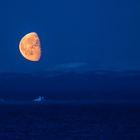 Moon over Greenland