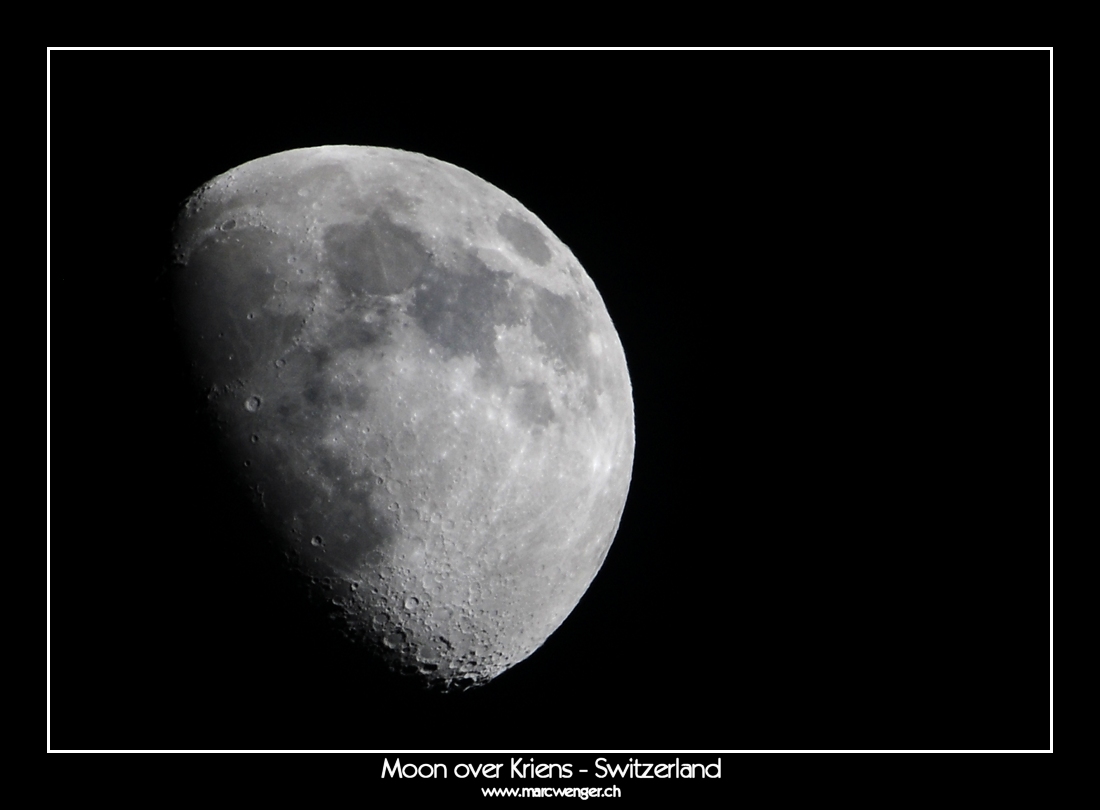 Moon over Kriens - Switzerland