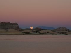 Moon over Lone Rock..