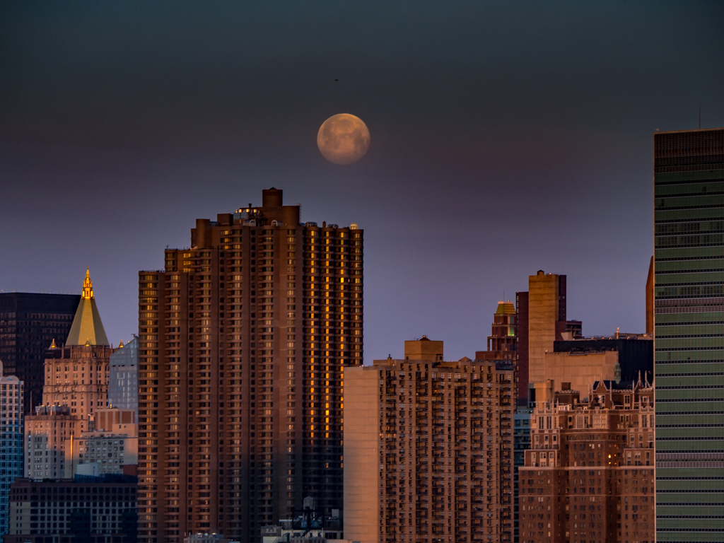 Moon over Manhattan