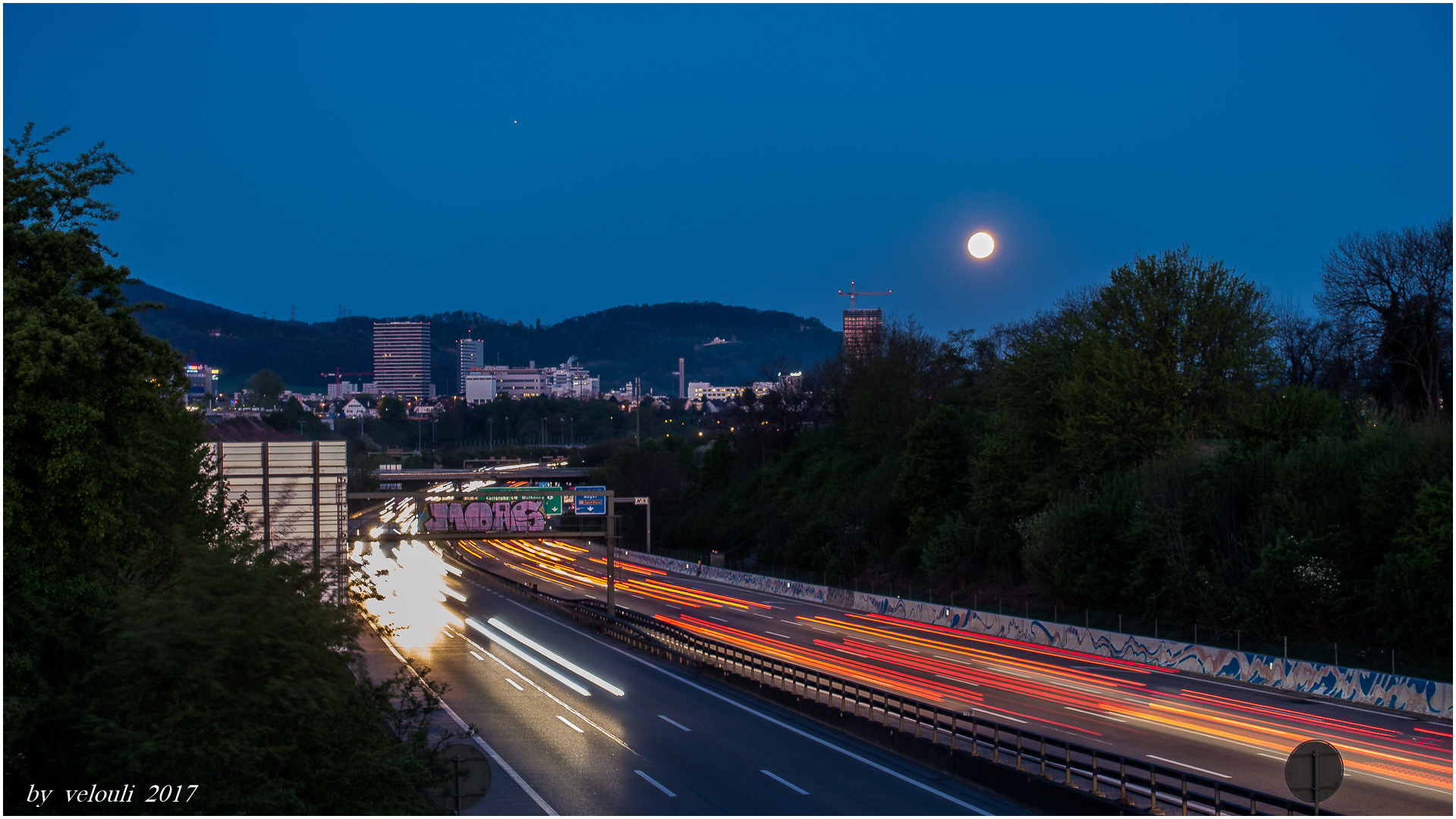 Moon over Muttenz