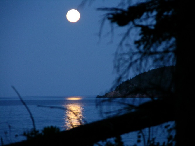 Moon over Nova Scotia