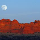 moon over pawhole sunset